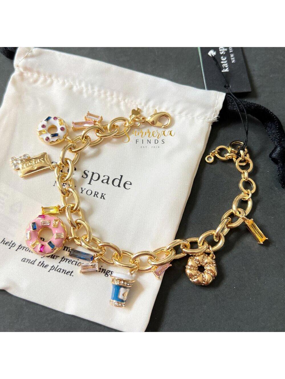 Kate Spade Coffee Break Donut Charm Bracelet - Picture 4 of 7